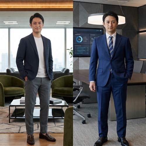 ジャケットとスーツは何が違うの？基本の違いとシーン別の正しい使い分け