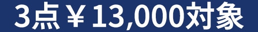 3点13000円