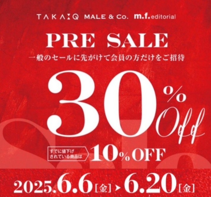 『PRE SALE』Start !!