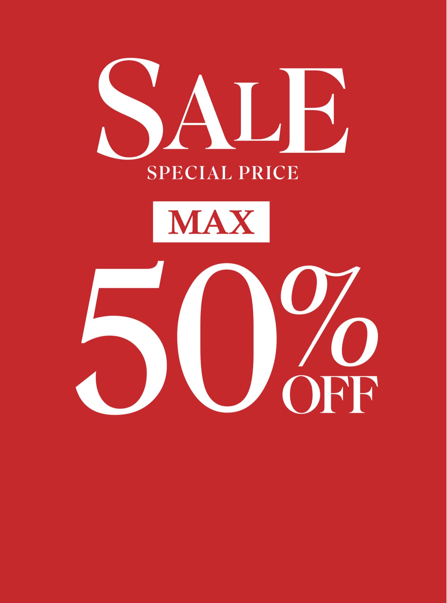 SUMMER SALE開催中！  MALE＆Co.モレラ岐阜