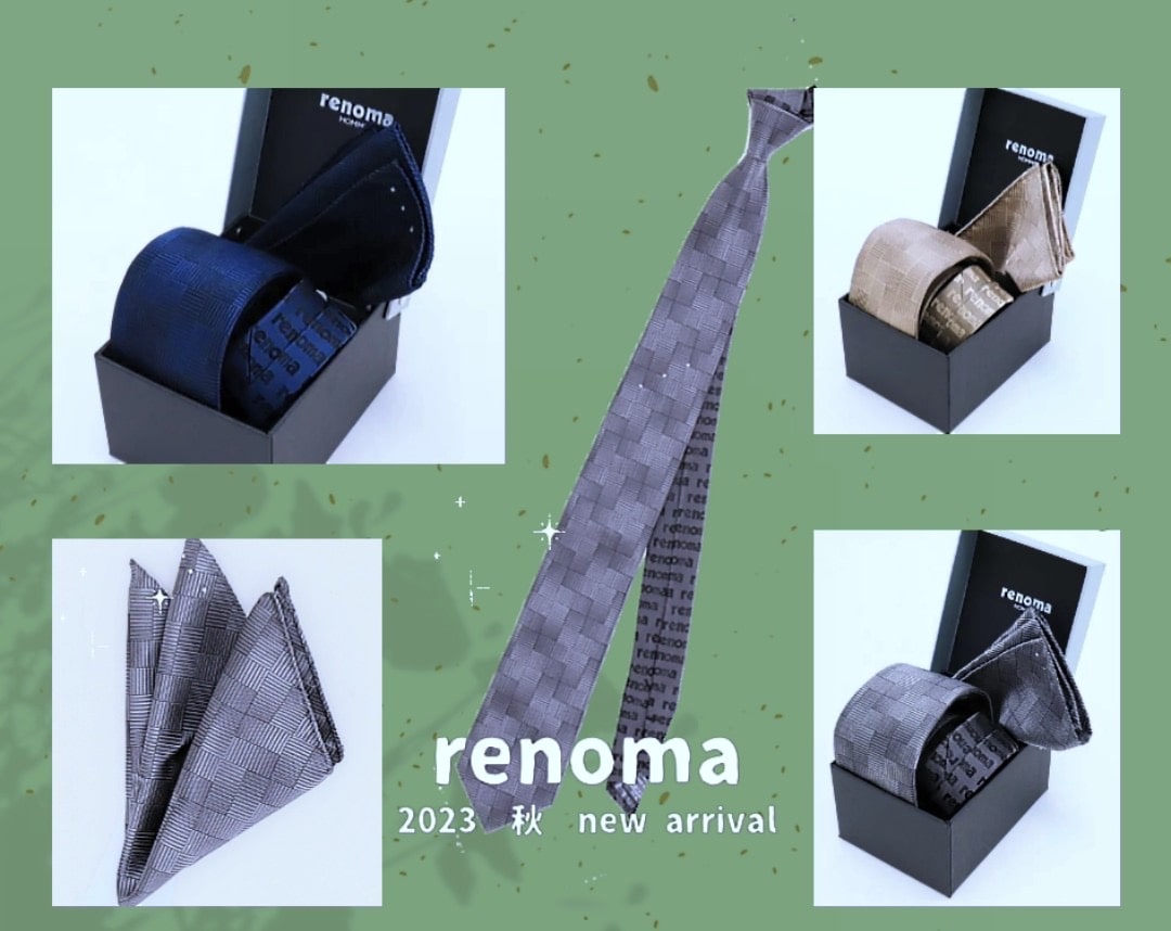 2023秋　『renoma』ビジネスアイテムVOL.3
