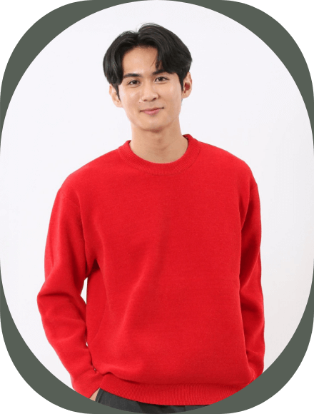 ウォッシャブル ストレッチ ベロア クルーニット