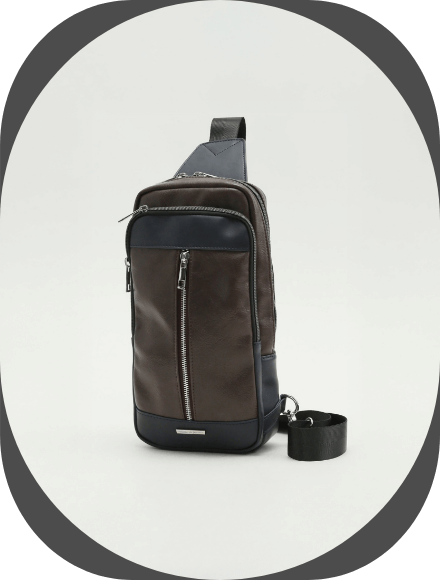 配色ボディバッグ