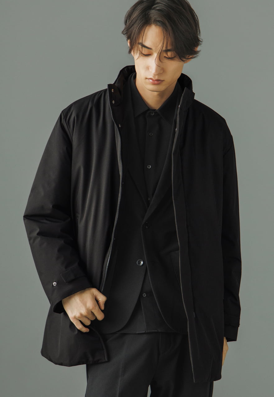 Coat & Jacket & Shirt & Wide Tapered Trousers & Bag