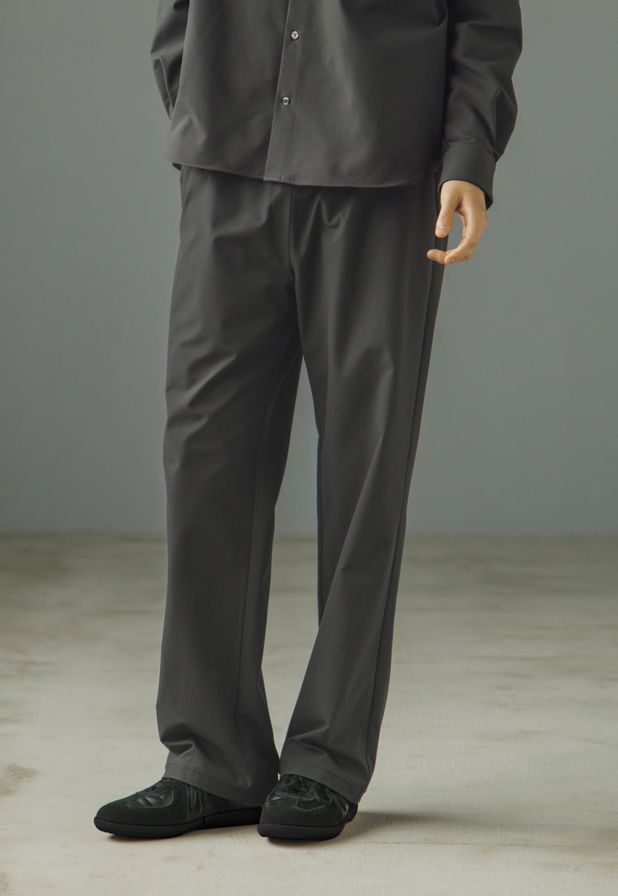 Shirt & Wide Straight Trousers