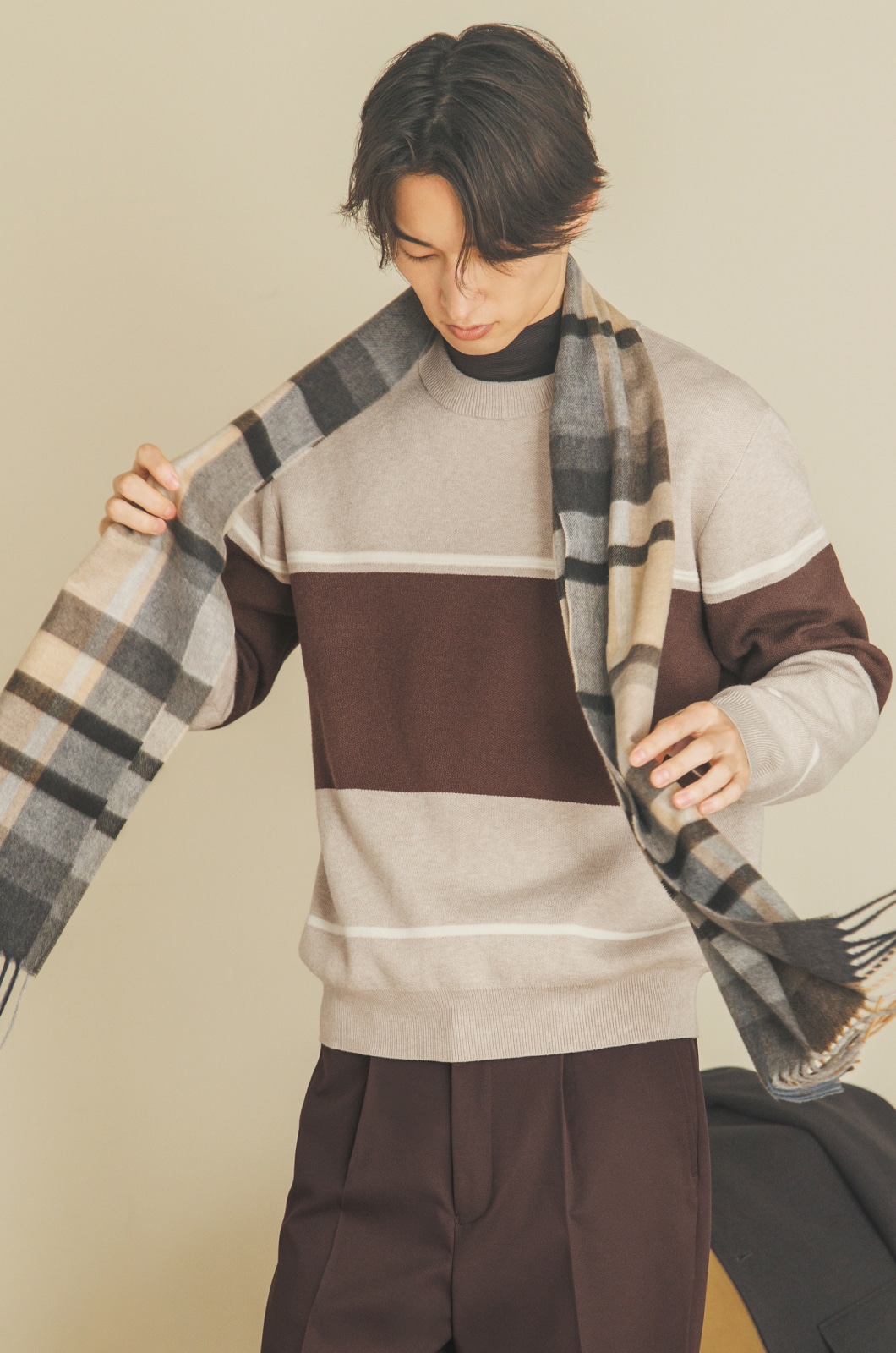 切り替えニット