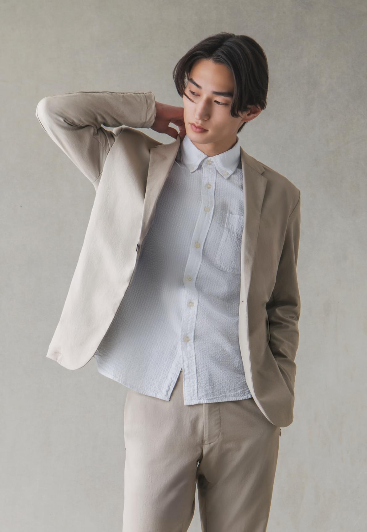 Coat & Jacket & Shirt & Wide Tapered Trousers & Bag